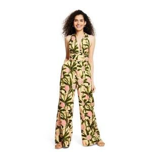 NWT Agua Bendita x Target Peony Botanical Print Jumpsuit